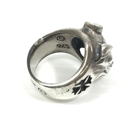 【中古品】【メンズ】 BILL WALL LEATHER ビルウォールレザー LARGE DOG HEAD RING R327 ラージ ドッグ ヘッド リング 指輪 アクセサリー 192-250127-na-03-tag サイズ：約20号 カラー：シルバー 万代Net店