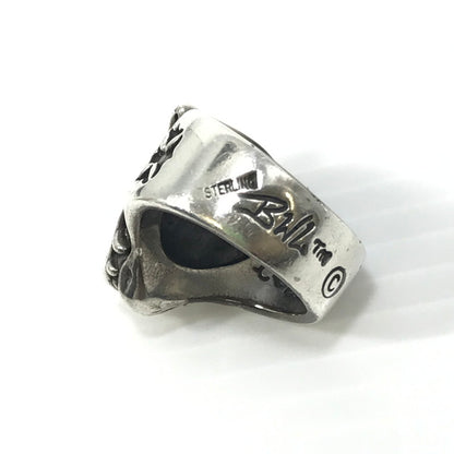 【中古品】【メンズ】 BILL WALL LEATHER ビルウォールレザー LARGE DOG HEAD RING R327 ラージ ドッグ ヘッド リング 指輪 アクセサリー 192-250127-na-03-tag サイズ：約20号 カラー：シルバー 万代Net店