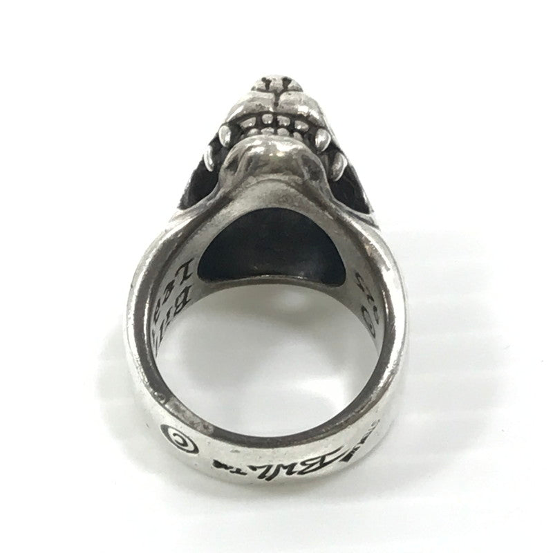 【中古品】【メンズ】 BILL WALL LEATHER ビルウォールレザー LARGE DOG HEAD RING R327 ラージ ドッグ ヘッド リング 指輪 アクセサリー 192-250127-na-03-tag サイズ：約20号 カラー：シルバー 万代Net店