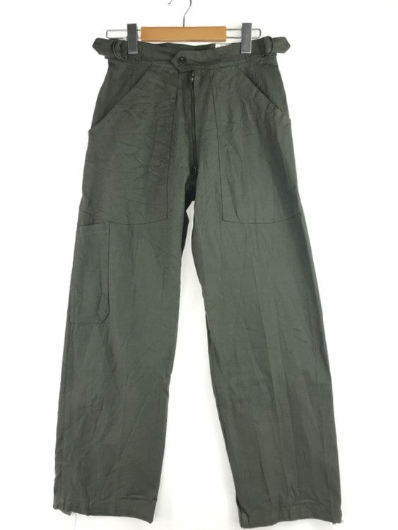 【中古品】【メンズ】 FRENCH ARMY フランス軍 70's 72M MECHANIC WORK PANTS 70年代 メカニックワークパンツ AILEE ZIP ミリタリーパンツ ヴィンテージ 157-250130-hi-19-tag サイズ：29/82 カラー：オリーブ 万代Net店