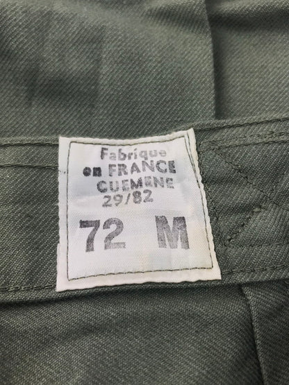 【中古品】【メンズ】 FRENCH ARMY フランス軍 70's 72M MECHANIC WORK PANTS 70年代 メカニックワークパンツ AILEE ZIP ミリタリーパンツ ヴィンテージ 157-250130-hi-19-tag サイズ：29/82 カラー：オリーブ 万代Net店