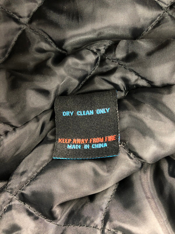 【現状渡し品】【メンズ】 TOPGUN トップガン VARSITY JACKET ワッペン付き 切り替え バーシティジャケット スタジャン アウター 145-250201-hi-08-tag サイズ：L カラー：ブラック 万代Net店