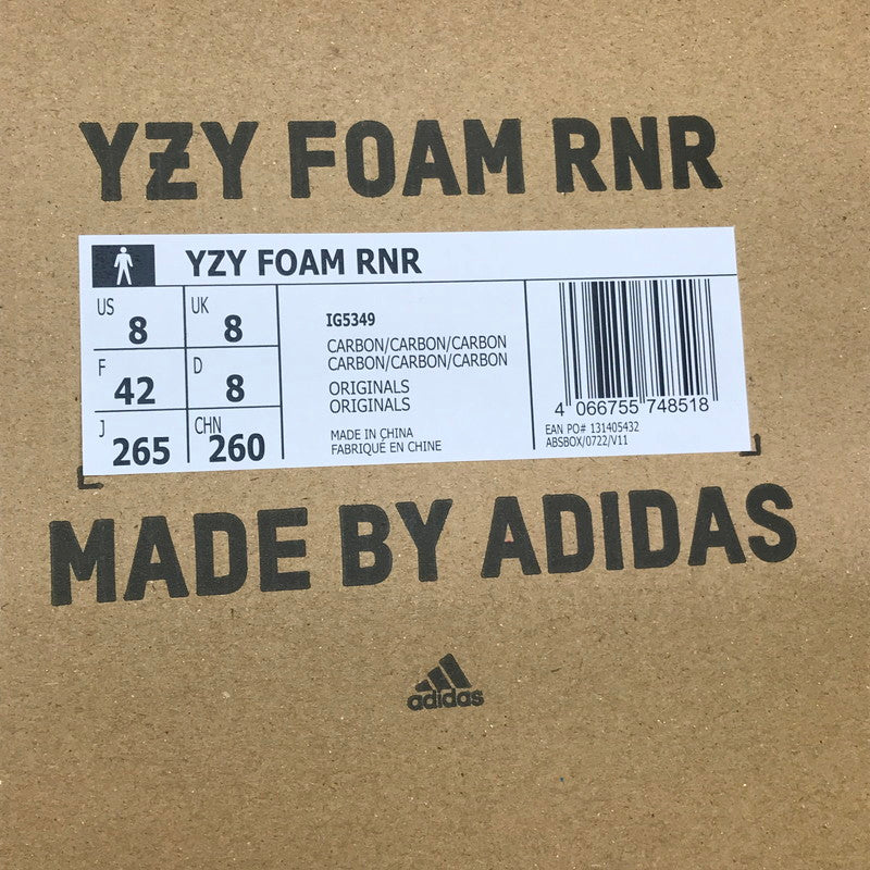 【中古品】【メンズ】 adidas アディダス YEEZY FOAM RUNNER IG5349 イージー フォーム ランナー サンダル 靴 161-250201-yk-01-tag サイズ：US8 カラー：CARBON/CARBON/CARBON 万代Net店