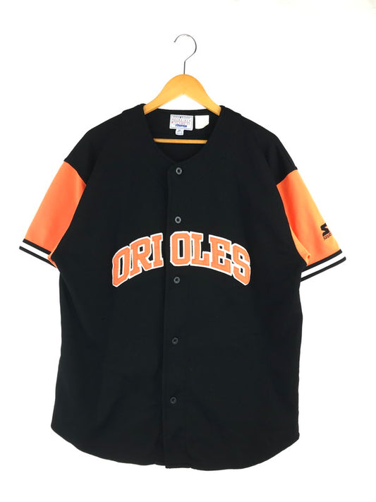 【中古品】【メンズ】 STARTER スターター MLB ORIOLES GAME SHIRT ゲームシャツ 半袖 トップス 146-250201-mo-03-tag サイズ：XL カラー：ブラック 万代Net店