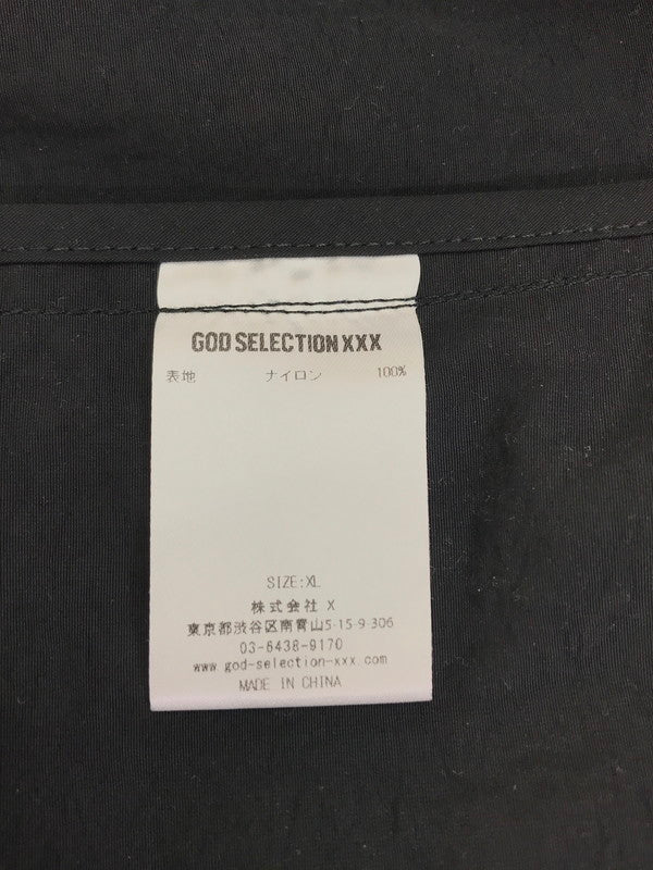 【中古品】【メンズ】  GOD SERECTION XXX ゴッドセレクション トリプルエックス HALF-ZIP NYLON PULLOVER JACKET ハーフジップ ナイロンプルオーバージャケット アウター 142-250131-mo-23-tag サイズ：XL カラー：ブラック 万代Net店