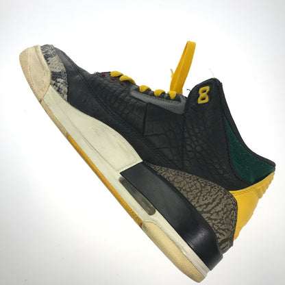 【中古品】【メンズ】 NIKE ナイキ AIR JORDAN 3 RETRO SE ANMAL INSTINCT 2.0 CV3583-003 エアジョーダン 3 レトロ SE アニマルインスティンクト 2.0 スニーカー 靴 160-250130-hi-07-tag サイズ：26.5cm US 8.5 カラー：BLACK/BLACK-WHITE-GORGE GREEN 万代Net店