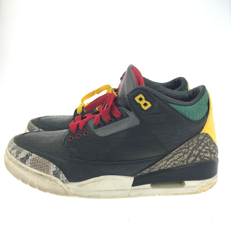 【中古品】【メンズ】 NIKE ナイキ AIR JORDAN 3 RETRO SE ANMAL INSTINCT 2.0 CV3583-003 エアジョーダン 3 レトロ SE アニマルインスティンクト 2.0 スニーカー 靴 160-250130-hi-07-tag サイズ：26.5cm US 8.5 カラー：BLACK/BLACK-WHITE-GORGE GREEN 万代Net店