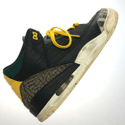 【中古品】【メンズ】 NIKE ナイキ AIR JORDAN 3 RETRO SE ANMAL INSTINCT 2.0 CV3583-003 エアジョーダン 3 レトロ SE アニマルインスティンクト 2.0 スニーカー 靴 160-250130-hi-07-tag サイズ：26.5cm US 8.5 カラー：BLACK/BLACK-WHITE-GORGE GREEN 万代Net店