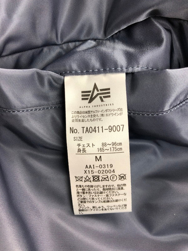 【中古品】【メンズ】 ALPHA アルファ REVERSIBLE MA-1 FLIGHT JACKET TA0411-9007 リバーシブル MA-1 フライトジャケット フォトプリント ミリタリージャケット 中綿ジャケット アウター 145-250201-hi-18-tag サイズ：M カラー：ブルー 万代Net店