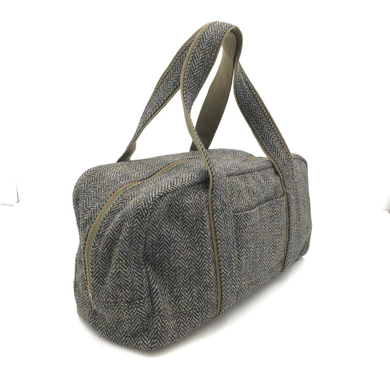 【中古品】【メンズ】 PORTER ポーター × BEAMS ビームス × HARRIS TWEED ハリスツイード コラボ 別注 吉田カバン WOOL BOSTON BAG ウール ボストンバッグ カバン 188-250131-yk-06-tag カラー：オリーブ 万代Net店