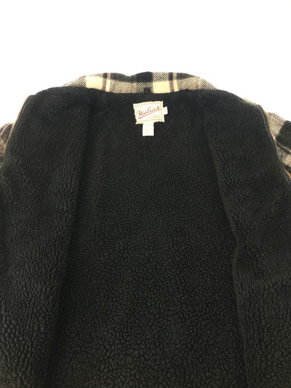 【中古品】【メンズ】 WOOLRICH ウールリッチ 90's WOOL CHECK JACKET 90年代 ウールチェックジャケット 裏地ボア アウター 146-250202-hi-10-tag サイズ：XL カラー：グレー 万代Net店