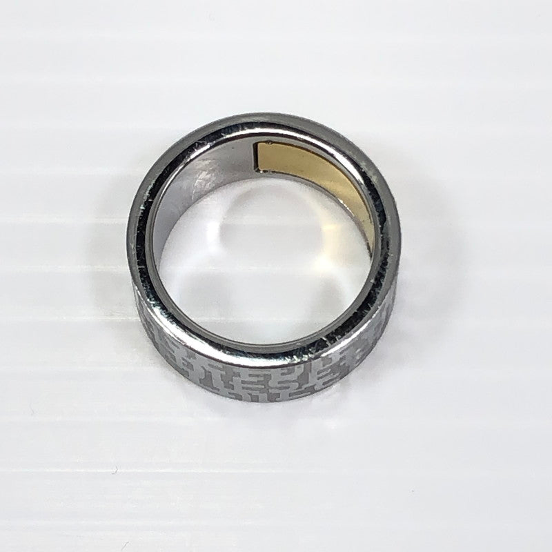 【中古品】【レディース】 DIESEL ディーゼル STAINLESS STEEL BAND RING DX142700DJW ステンレス スティール バンドリング 指輪 アクセサリー 192-250205-yk-03-tag サイズ：約15号 カラー：シルバー 万代Net店