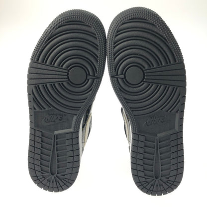 【中古品】【レディース】 NIKE ナイキ AIR JORDAN 1 MID SE GS BLACK SPECKLE GLITTER AV5174-001 エア ジョーダン 1 ミッド ブラック スピークル グリッター スニーカー 靴 166-250204-na-07-tag サイズ：25cm US 7Y カラー：BLACK/WHITE-BLACK 万代Net店