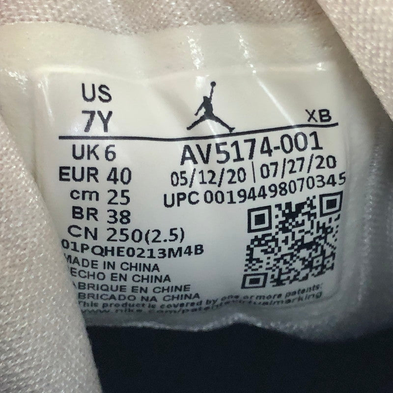 【中古品】【レディース】 NIKE ナイキ AIR JORDAN 1 MID SE GS BLACK SPECKLE GLITTER AV5174-001 エア ジョーダン 1 ミッド ブラック スピークル グリッター スニーカー 靴 166-250204-na-07-tag サイズ：25cm US 7Y カラー：BLACK/WHITE-BLACK 万代Net店