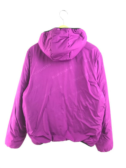 【中古品】【メンズ】 Supreme シュプリーム 16AW REVERSIBLE HOODED PUFFY JACKET リバーシブル フーデッド パフィー ジャケット 149-260227-rt-01-tag サイズ：M カラー：パープル/ネイビー 万代Net店