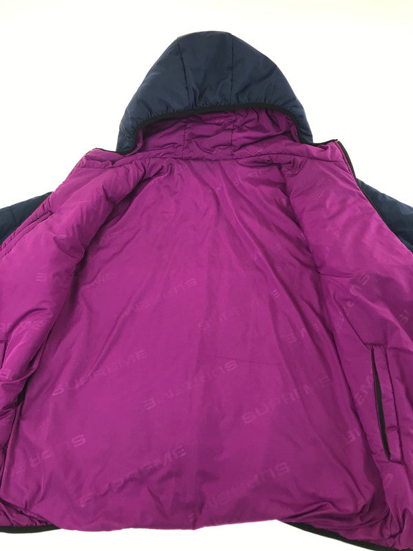 【中古品】【メンズ】 Supreme シュプリーム 16AW REVERSIBLE HOODED PUFFY JACKET リバーシブル フーデッド パフィー ジャケット 149-260227-rt-01-tag サイズ：M カラー：パープル/ネイビー 万代Net店