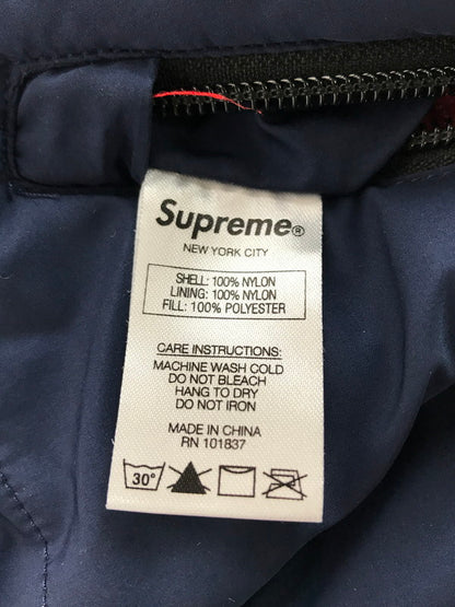 【中古品】【メンズ】 Supreme シュプリーム 16AW REVERSIBLE HOODED PUFFY JACKET リバーシブル フーデッド パフィー ジャケット 149-260227-rt-01-tag サイズ：M カラー：パープル/ネイビー 万代Net店
