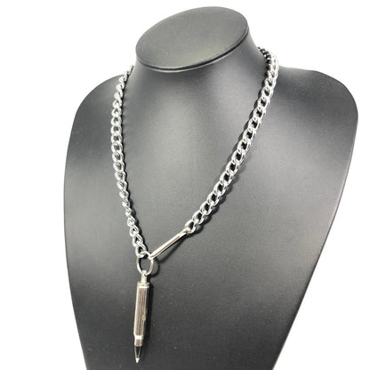 【中古品】【メンズ】  LUKE VICIOUS ルークビシャス BULLET CHAIN NECKLACE バレット チェーン ネックレス アクセサリー 192-250205-yk-04-tag カラー：シルバー 万代Net店