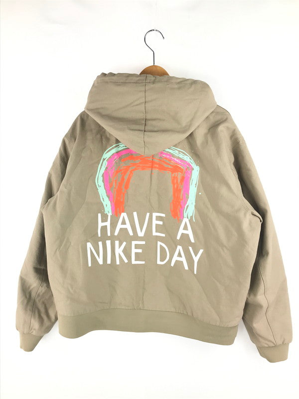 【中古品】【メンズ】 NIKE ナイキ HAVE A NIKE DAY PRINT WORK JACKET DQ4184-247 HAVE A NIKE DAY プリント ワークジャケット アウター 148-250205-yk-28-tag サイズ：L カラー：ベージュ 万代Net店