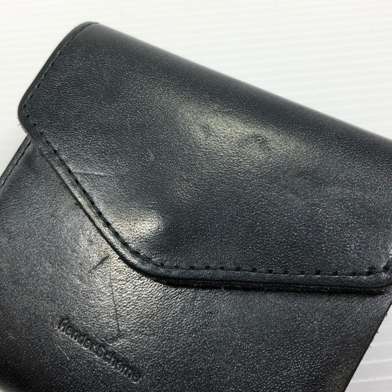 【中古品】【メンズ】 Hender Scheme エンダースキーマ FLAP WALLET フラップウォレット 三つ折り財布 コンパクトウォレット 200-250205-yk-06-tag カラー：ブラック 万代Net店