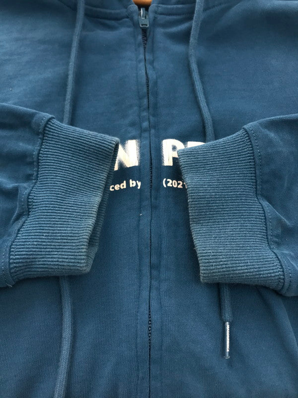 【中古品】【メンズ】 MASON PRINCE メイソンプリンス LOGO ZIP PARKA ロゴ ジップパーカー プルオーバー 147-250209-hi-13-tag サイズ：2 カラー：ブルー 万代Net店