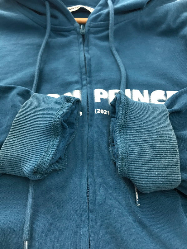 【中古品】【メンズ】 MASON PRINCE メイソンプリンス LOGO ZIP PARKA ロゴ ジップパーカー プルオーバー 147-250209-hi-13-tag サイズ：2 カラー：ブルー 万代Net店