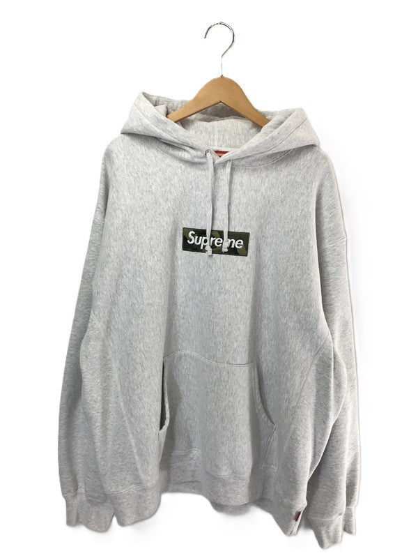 【中古品】【メンズ】 SUPREME シュプリーム 23FW BOX LOGO HOODED SWEATSHIRTS　ボックス ロゴ フーデッド スウェットシャツ パーカー トップス 149-260701-rt-10-tag サイズ：XL カラー：グレー 万代Net店