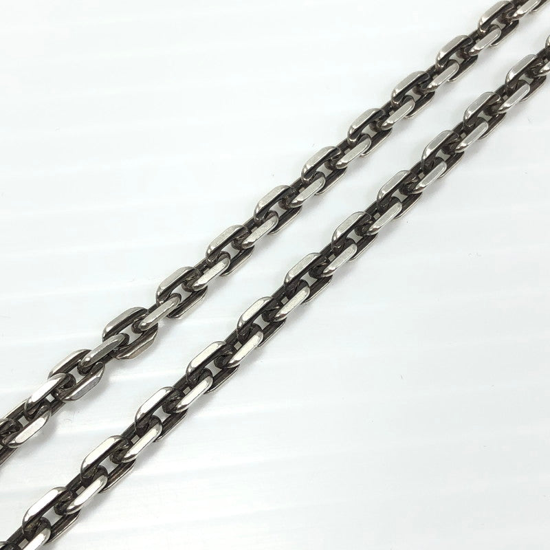 【中古品】【メンズ】  ZOCALO ソカロ ZNLS0015-45 ANCHOR SQUARE NECKLACE アンカー スクエア ネックレス アクセサリー 192-250206-hi-12-tag カラー：シルバー 万代Net店