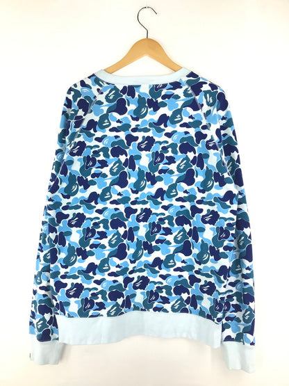 【中古品】【メンズ】 A BATHING APE アベイシングエイプ ABC CAMO CRYSTAL STONE CREWNECK 001SWJ801008M エービーシー カモ クリスタル ストーン クルーネック スウェット トレーナー トップス 142-250212-na-03-tag サイズ：XL カラー：ブルー 万代Net店