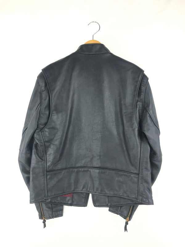 【中古品】【メンズ】 schott ショット 641XX STAND RIDERS JACKET スタンドライダースジャケット シングルライダース レザージャケット サボテンタグ USA製 復刻 アウター 145-250207-hi-09-tag サイズ：42 カラー：ブラック 万代Net店