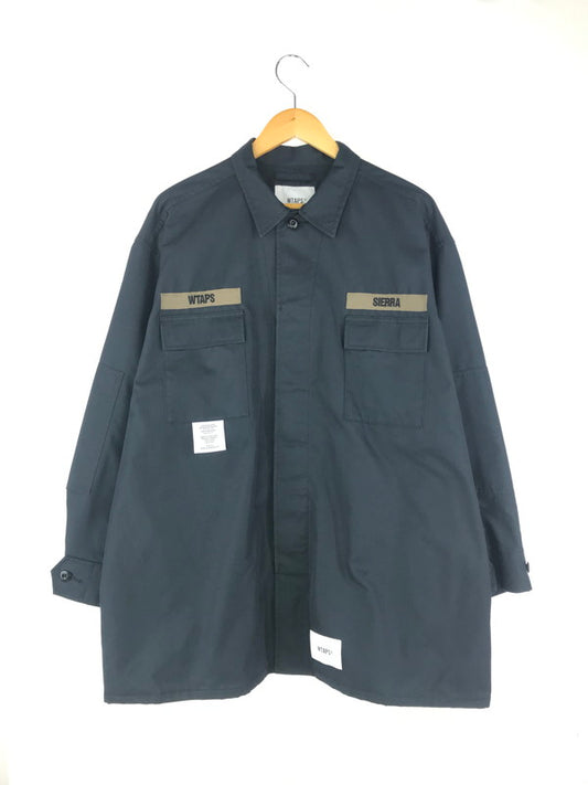 【中古品】【メンズ】 WTAPS ダブルタップス GUARDIAN JACKET 201WVDT-JKM04 ガーディアン ジャケット ライトアウター シャツジャケット 142-250206-hi-07-tag サイズ：X01 カラー：ブラック 万代Net店