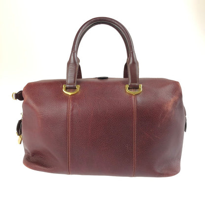 【現状渡し品】【メンズ】 CARTIER カルティエ MUST LINE BOSTON BAG マストライン ボストンバッグ カバン 180-250518-hi-11-tag カラー：ボルドー 万代Net店