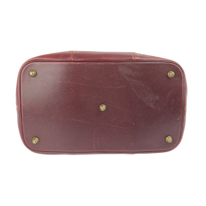 【現状渡し品】【メンズ】 CARTIER カルティエ MUST LINE BOSTON BAG マストライン ボストンバッグ カバン 180-250518-hi-11-tag カラー：ボルドー 万代Net店