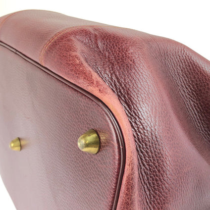 【現状渡し品】【メンズ】 CARTIER カルティエ MUST LINE BOSTON BAG マストライン ボストンバッグ カバン 180-250518-hi-11-tag カラー：ボルドー 万代Net店