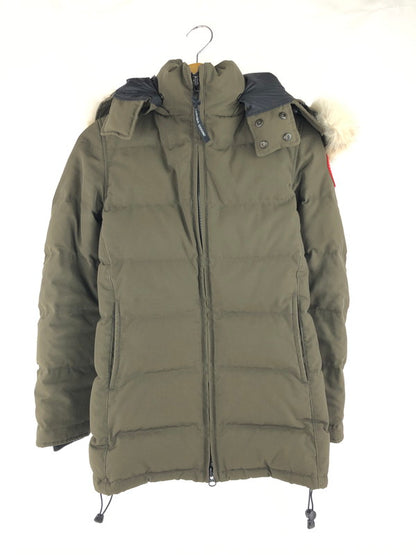 【中古品】【レディース】 CANADA GOOSE カナダグース BELLEVILLE PARKA 2301JL R ベルビルパーカ ダウンジャケット アウター 168-250214-ki-10-tag サイズ：S カラー：カーキ 万代Net店