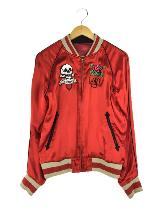 【現状渡し品】【メンズ】 ALOHA HAWAIIAN DREAM 古着 SKULL REVERSIBLE SUKAJAN スカル刺繍 リバーシブル スカジャン ライトアウター 145-250209-hi-09-tag サイズ：40 カラー：レッド 万代Net店