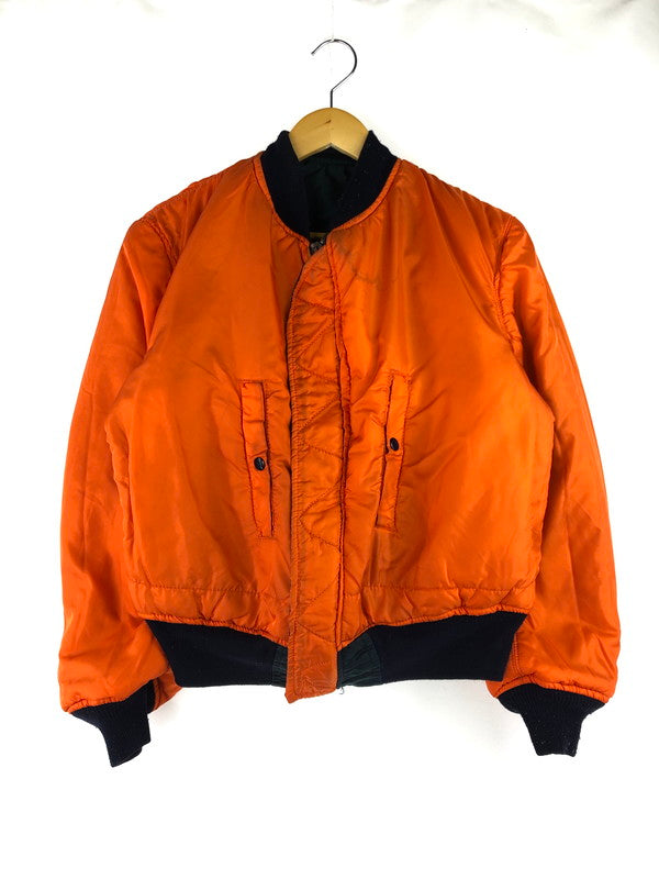 【中古品】【メンズ】 ALPHA アルファ ALPHA INDUSTRIES MA-1 FLIGHT JACKET 0615-00-573-8335 MA-1 フライトジャケット ミリタリージャケット USA製 アウター 145-250209-hi-08-tag サイズ：L カラー：ネイビー 万代Net店