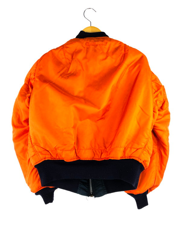 【中古品】【メンズ】 ALPHA アルファ ALPHA INDUSTRIES MA-1 FLIGHT JACKET 0615-00-573-8335 MA-1 フライトジャケット ミリタリージャケット USA製 アウター 145-250209-hi-08-tag サイズ：L カラー：ネイビー 万代Net店