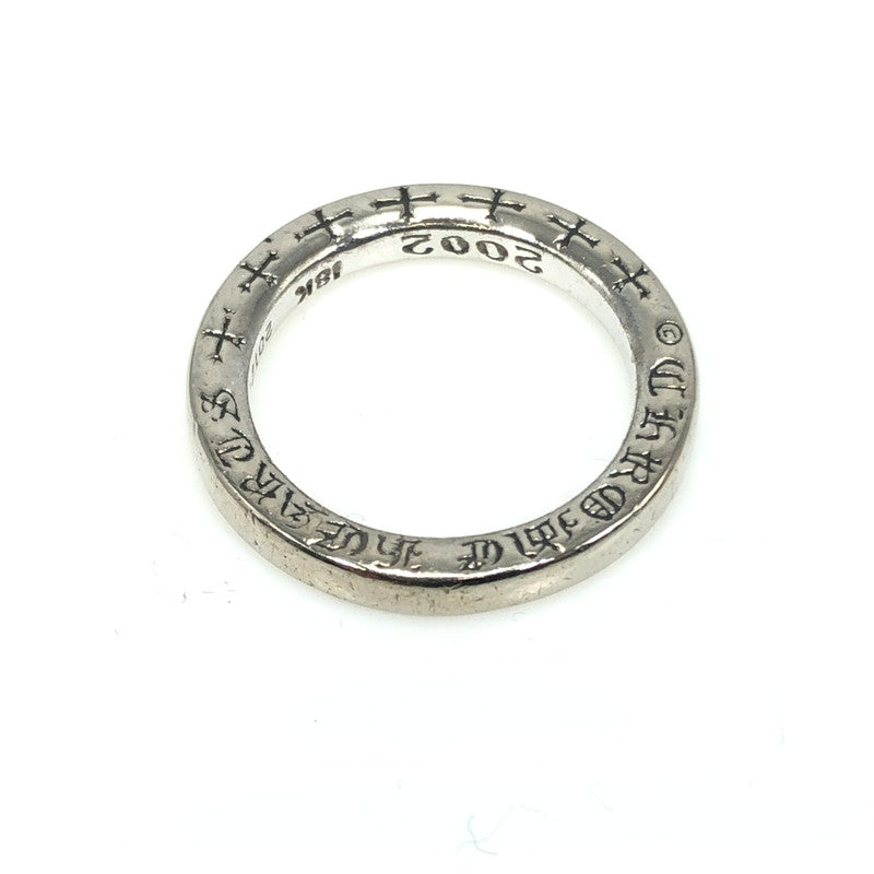 【中古品】【メンズ】 CHROME HEARTS クロムハーツ 18KWG K18WG NTFL RING リング 指輪 アクセサリー 190-250216-na-16-tag サイズ：約9号 カラー：シルバー 万代Net店