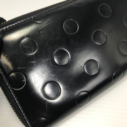 【中古品】【メンズ】 COMME des GARCONS コムデギャルソン POLKA DOTS EMBOSSED LONG WALLET SA0110NE パルカドット エンボス ロングウォレット 長財布 ラウンドジップウォレット 200-250215-hi-18-tag カラー：ブラック 万代Net店