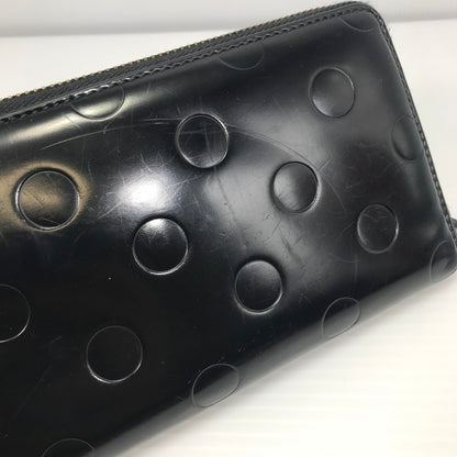 【中古品】【メンズ】 COMME des GARCONS コムデギャルソン POLKA DOTS EMBOSSED LONG WALLET SA0110NE パルカドット エンボス ロングウォレット 長財布 ラウンドジップウォレット 200-250215-hi-18-tag カラー：ブラック 万代Net店