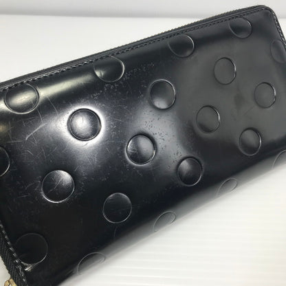 【中古品】【メンズ】 COMME des GARCONS コムデギャルソン POLKA DOTS EMBOSSED LONG WALLET SA0110NE パルカドット エンボス ロングウォレット 長財布 ラウンドジップウォレット 200-250215-hi-18-tag カラー：ブラック 万代Net店