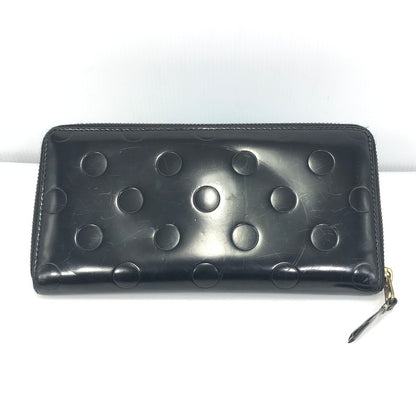 【中古品】【メンズ】 COMME des GARCONS コムデギャルソン POLKA DOTS EMBOSSED LONG WALLET SA0110NE パルカドット エンボス ロングウォレット 長財布 ラウンドジップウォレット 200-250215-hi-18-tag カラー：ブラック 万代Net店