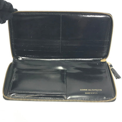 【中古品】【メンズ】 COMME des GARCONS コムデギャルソン POLKA DOTS EMBOSSED LONG WALLET SA0110NE パルカドット エンボス ロングウォレット 長財布 ラウンドジップウォレット 200-250215-hi-18-tag カラー：ブラック 万代Net店