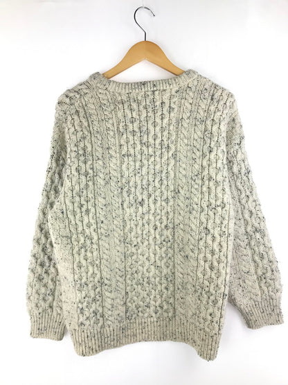【中古品】【メンズ】 ARAN CRAFTS アラン クラフト FISHERMAN KNIT フィッシャーマン ニット セーター アイルランド製 トップス 146-250212-na-09-tag サイズ：XL カラー：ホワイト系 万代Net店