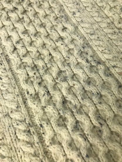 【中古品】【メンズ】 ARAN CRAFTS アラン クラフト FISHERMAN KNIT フィッシャーマン ニット セーター アイルランド製 トップス 146-250212-na-09-tag サイズ：XL カラー：ホワイト系 万代Net店