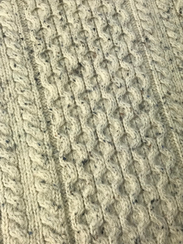 【中古品】【メンズ】 ARAN CRAFTS アラン クラフト FISHERMAN KNIT フィッシャーマン ニット セーター アイルランド製 トップス 146-250212-na-09-tag サイズ：XL カラー：ホワイト系 万代Net店