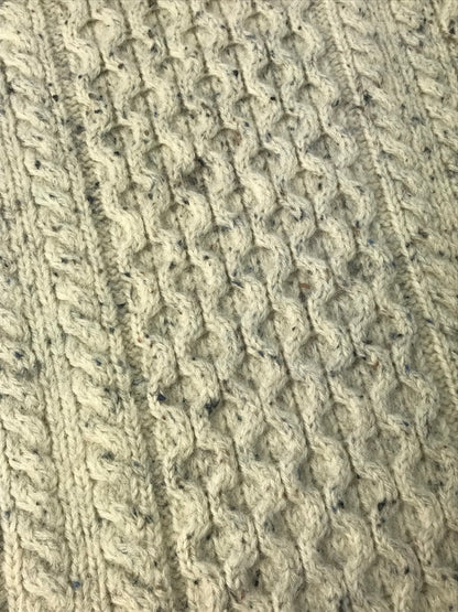 【中古品】【メンズ】 ARAN CRAFTS アラン クラフト FISHERMAN KNIT フィッシャーマン ニット セーター アイルランド製 トップス 146-250212-na-09-tag サイズ：XL カラー：ホワイト系 万代Net店