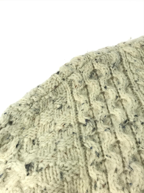 【中古品】【メンズ】 ARAN CRAFTS アラン クラフト FISHERMAN KNIT フィッシャーマン ニット セーター アイルランド製 トップス 146-250212-na-09-tag サイズ：XL カラー：ホワイト系 万代Net店
