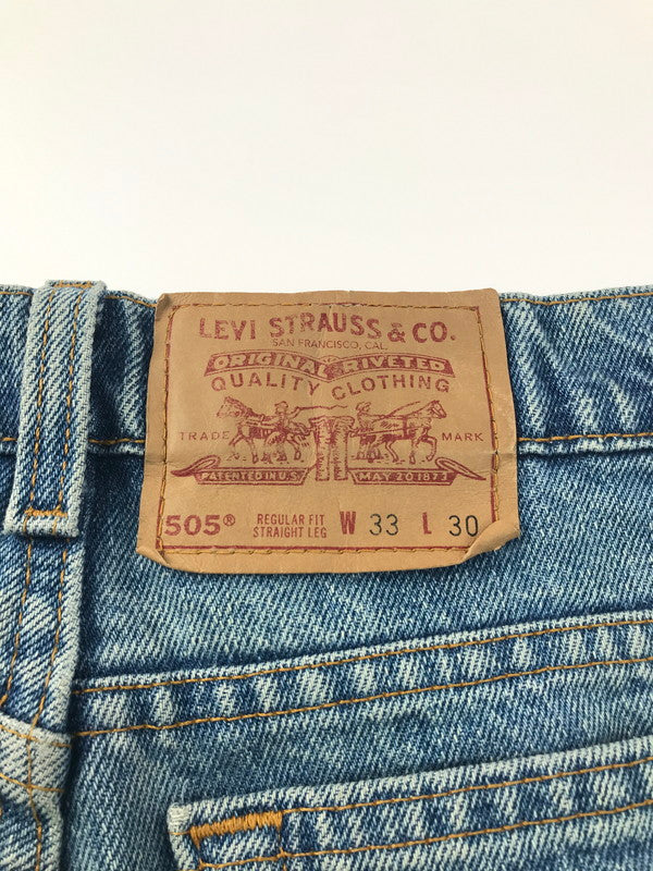 【中古品】【メンズ】 Levi's リーバイス 94年製造 USA製 DENIM PANTS 00505-4891 アメリカ製 デニムパンツ ボトムス 157-250221-ki-04-tag サイズ：W33 カラー：ライトインディゴ 万代Net店